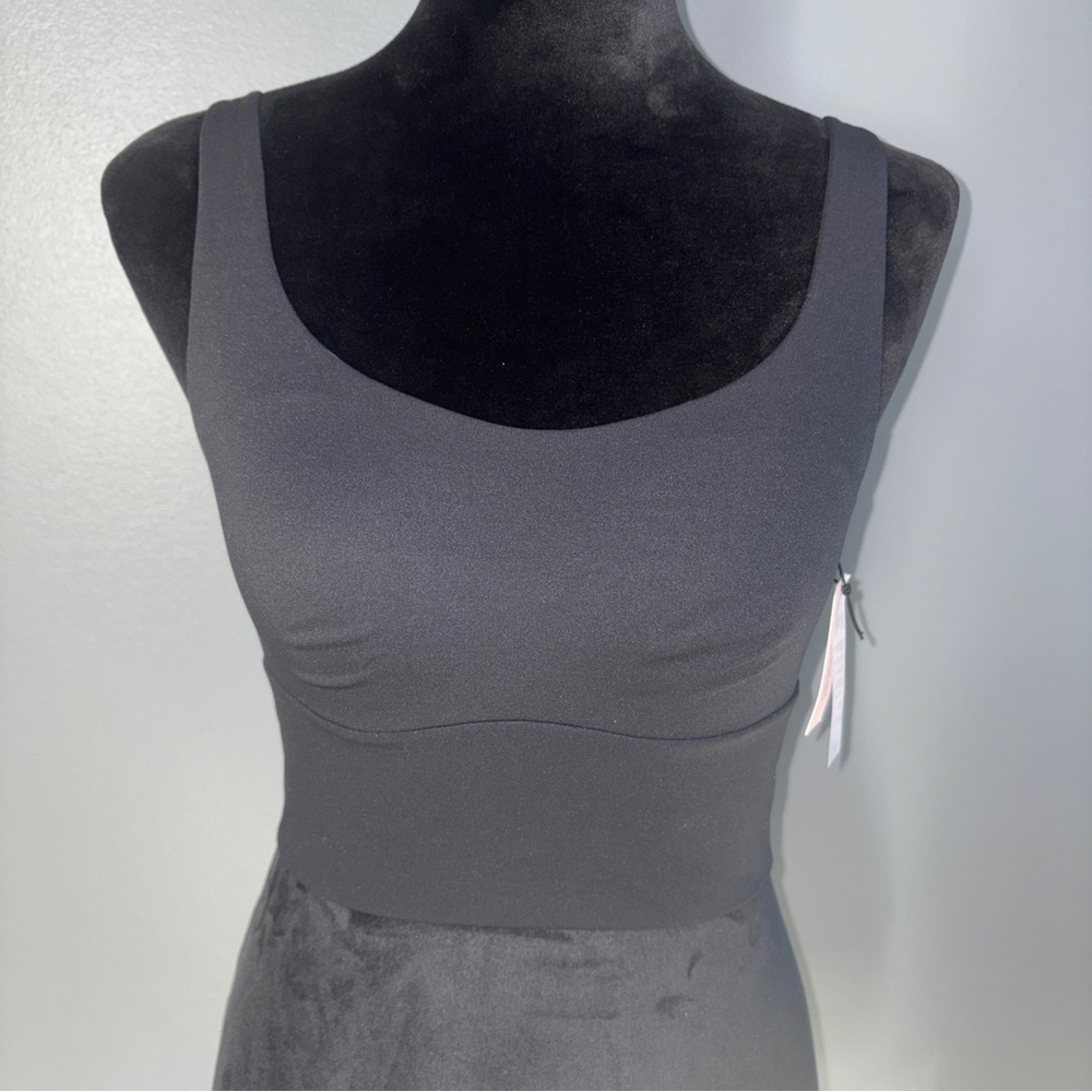 Victoria's Secret Sport VSX Cross Back Mesh Sports Bra Womens Small Black